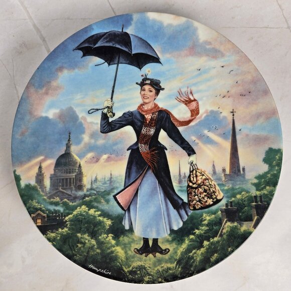 Disney Other - The Bradford Exchange Mary Poppins Collector Plate 1989 Ltd Edition Numbered COA